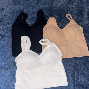 NEW 3 Pack crop tank tops